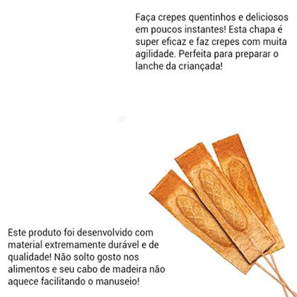 Imagem de Forma Crepe Fogao Crepeira  Aluminio Resistente Crepe Suiço