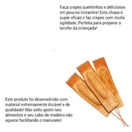 Imagem de Forma Crepeira De Fogão Para Crepe Suiço Alumínio Resistent