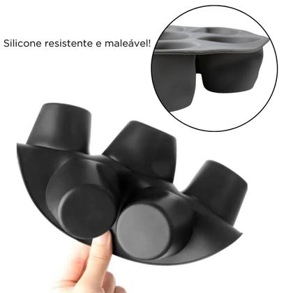 Imagem de Forma Cup Cake Muffin Sorvete Silicone Congelador Forno