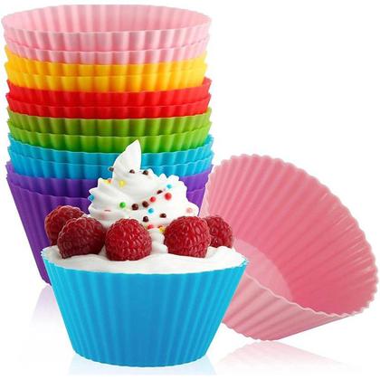 Imagem de Forma Cupcake Antiaderente com 3 Forminhas Silicone