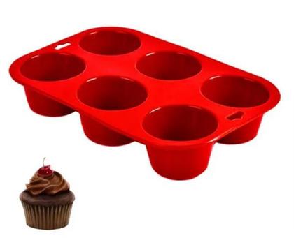 Imagem de Forma Cupcake Muffin Pão de Queijo Queijadinha Petit Gateau Silicone Antiaderente