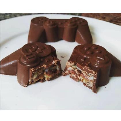 Imagem de Forma De Acetato Joystick Grande Controle Videogame Playstation Para Chocolate Com 3 Partes
