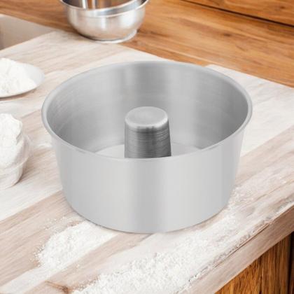 Imagem de Forma de Alumínio para Bolos e Pudins com Furo Central Ø18cm Alta