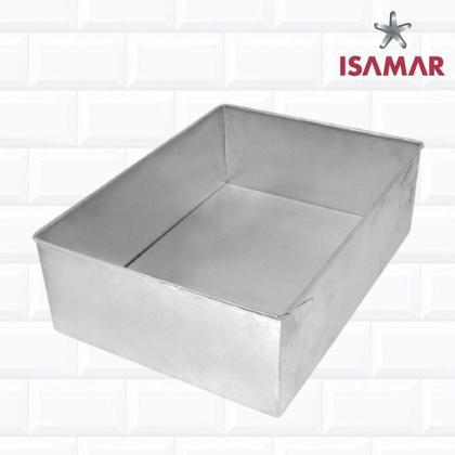 Imagem de Forma De Bolo Retangular Grande Em Aluminio 40x30x10 Cm