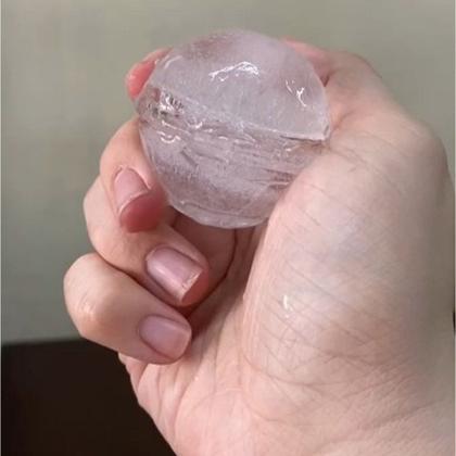 Imagem de Forma de Gelo Bandeja de Silicone Flexivel Drink Bebida Cha Gelado Evento Bar Restaurante Festa Formato Bola de Basquete