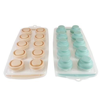 Imagem de Forma de Gelo com Base Retrátil de Silicone Com 10 Cavidades