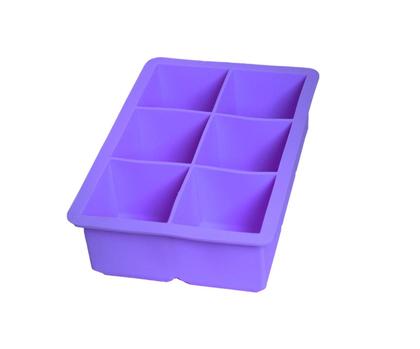 Imagem de Forma de Gelo Quadrada com 6 Cubos de Silicone