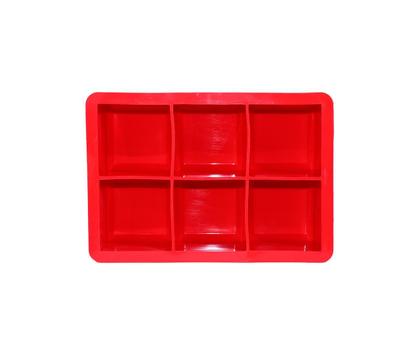 Imagem de Forma de Gelo Quadrada com 6 Cubos de Silicone