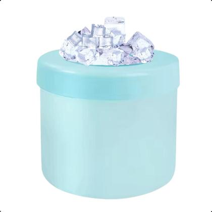 Imagem de Forma De Gelo Silicone Cubo Flexível Circular Redonda Drink