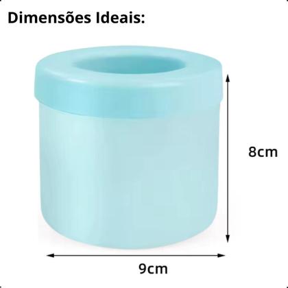 Imagem de Forma De Gelo Silicone Cubo Flexível Circular Redonda Drink