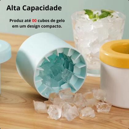Imagem de Forma De Gelo Silicone Cubo Flexível Circular Redonda Drink