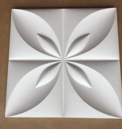 Imagem de Fôrma de Gesso 3d Flor Do Oriente 34x34cm Abs 1,5 Gesso/cimento 3d 604