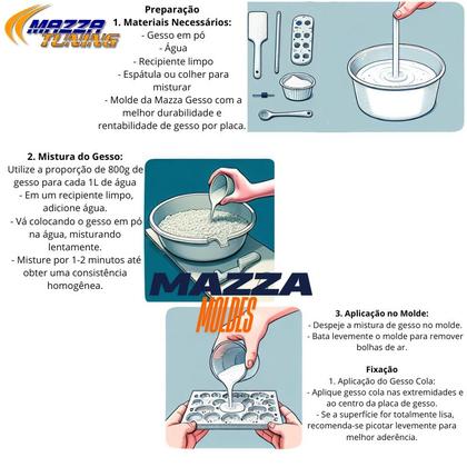 Imagem de Forma De Gesso Modelo Triangular 3D 38x38x38cm Formas p/ Gesso Decoração 3D Envios em até 24h Uteis