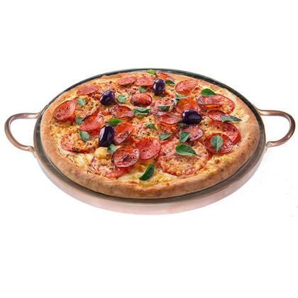 Imagem de Forma de Pedra Sabão para pizza Curada 32 cm