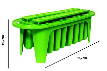 Imagem de Forma de Picolé Com Guia Para Palito Faz 16 Picolés