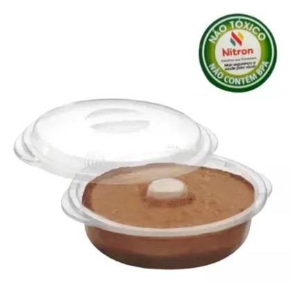 Imagem de Forma De Pudim Com Tampa Para Microondas Nitron Livre Bpa
