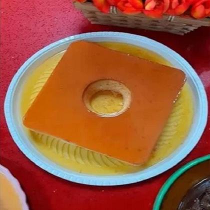 Imagem de Forma de Pudim Quadrada de Tubo, Torta Suiça Alta Grande Para air fryer e Forno Elétrico
