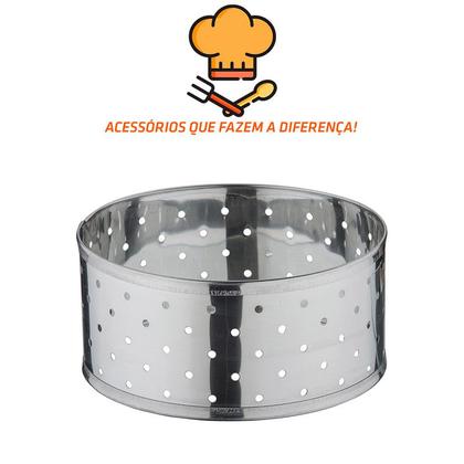 Imagem de Forma de Queijo Redonda 1kg Inox Resistente Malta