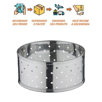 Imagem de Forma de Queijo Redonda 1kg Inox Resistente Malta