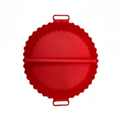 Imagem de Forma de Silicone com Divisórias Protetor Fritadeira Air Fryer Antiaderente 20cm