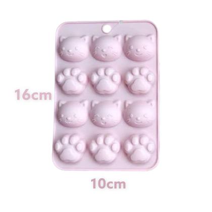 Imagem de Forma De Silicone Gatos e Patinhas