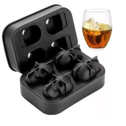 Imagem de Forma De Silicone Gelo De Caveira Flexível Drinks Halloween