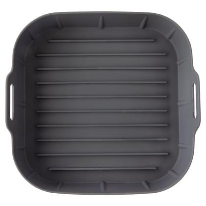 Imagem de Forma de Silicone Para AirFryer Cozimento Quadrada Air Fry Cesto Fritadeira Elétrica Tamanho Grande
