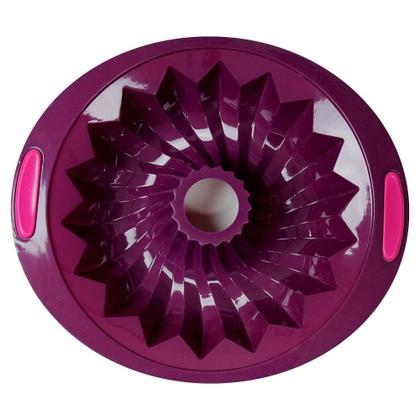 Imagem de Forma De Silicone Para Bolo Pudim 30cm Silicone Line Moda Do Chef