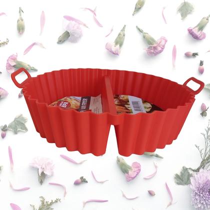 Imagem de Forma De Silicone Para Fritadeira Air Fryer Com Divisória