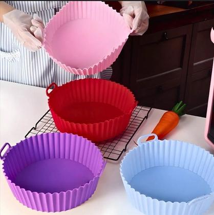 Imagem de Forma de Silicone Reutilizável para Fritadeira Air Fryer