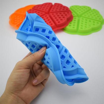 Imagem de Forma de Silicone Waffle Chocolate Air Fryer Ovo 5 Cavidades