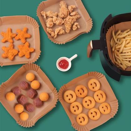 Imagem de Forma Descartável P/ Fritadeira Air Fryer Antiaderente C/ 50