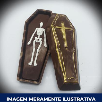 Imagem de Forma Especial BWB Caixão 1 UN. Molde Para Chocolate Temático, Doces Criativos e Halloween Cód 9722