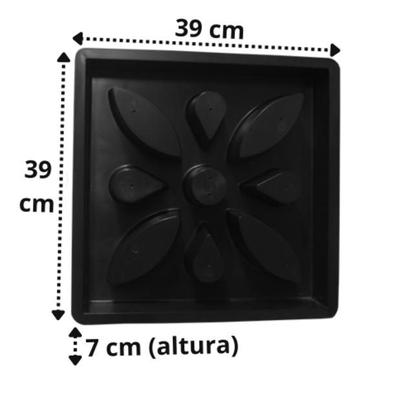 Imagem de Forma Flor Combosé Elemento Vazado 39x39x7 Cobogó Combosé Muxarabi Parede