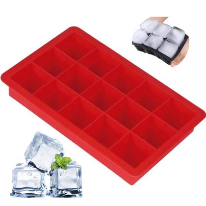 Imagem de Forma Gelo Silicone 15 Cubos Retangular Resistente Livre de BPA