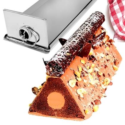 Imagem de Forma inox triangular com tubo(29x10x7) cimapi