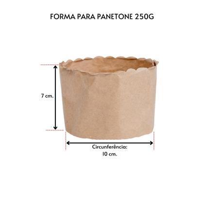 Imagem de Forma Kraft para Panetone 250g. com 100un