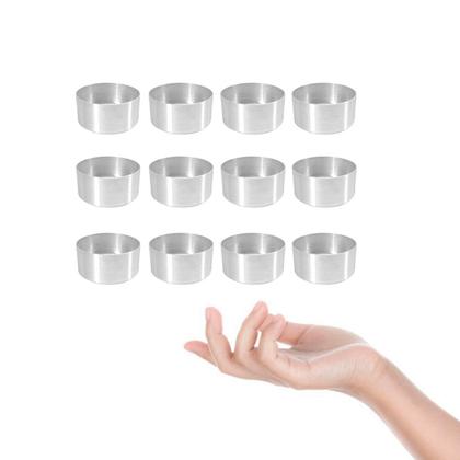 Imagem de Forma Mini Bolo Aluminio Forminha Copinho 4cm Kit 50un