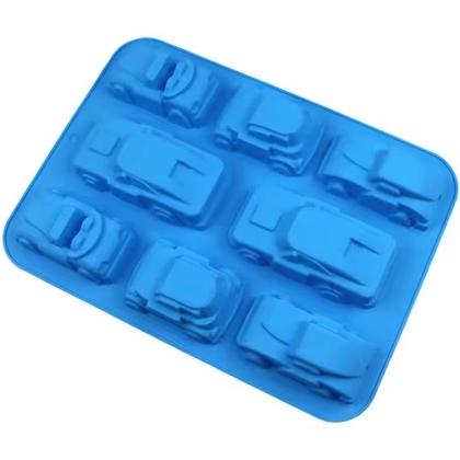 Imagem de Forma Molde Silicone Carros Carrinhos 32.5cm Chocolate Doces