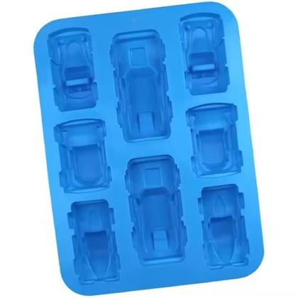 Imagem de Forma Molde Silicone Carros Carrinhos 32.5Cm Chocolate Doces