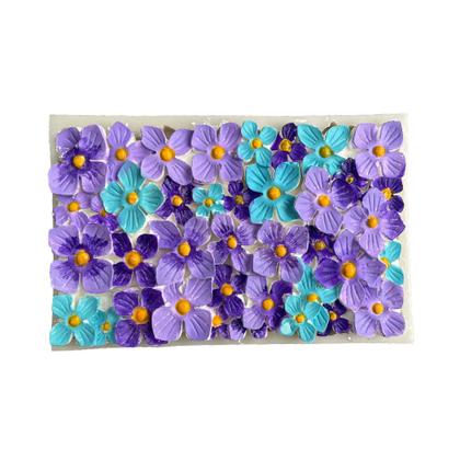 Imagem de Forma Molde Silicone Flores Floral Violetas Fondant Resina