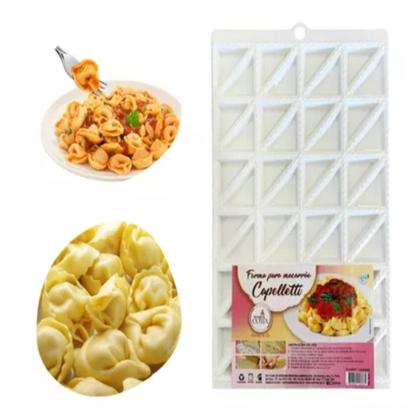Imagem de Forma P/ Moldar Macarrão Capelletti Meia Lua Massa Recheada
