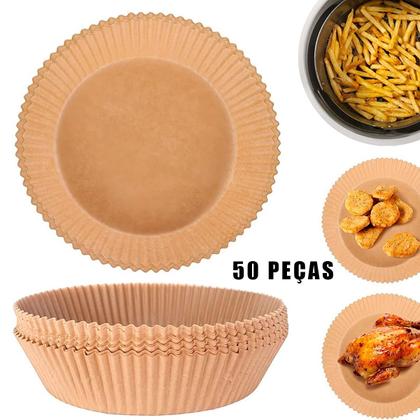 Imagem de Forma Para Air Fryer Descartável Papel Antiaderente