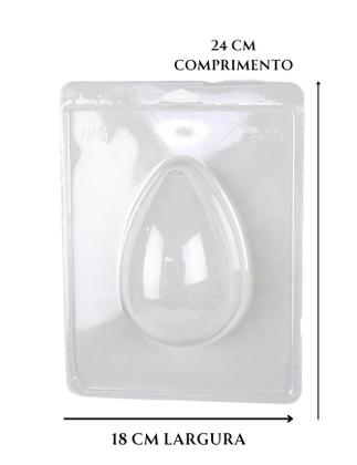 Imagem de Forma para Ovo de Páscoa Forma 3 Partes Ovo Liso 250g