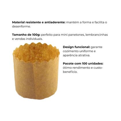 Imagem de Forma para panetone 100 gr ecopack c/ 100 un