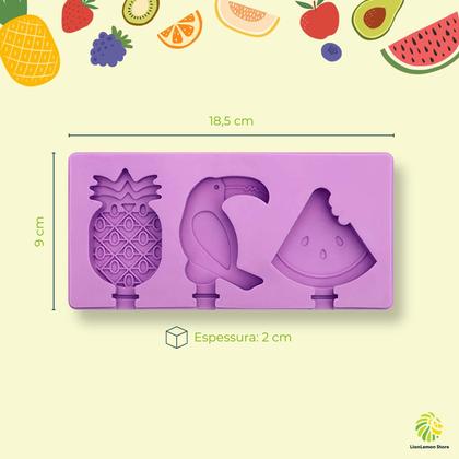 Imagem de Forma para picolé - sorvete caseiro - forminha de silicone (modelo Roxo) - LionLemon Store