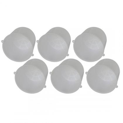 Imagem de Forma Para Queijo Minas Kit C/12 Plastica Reforçada 500g - Frescal