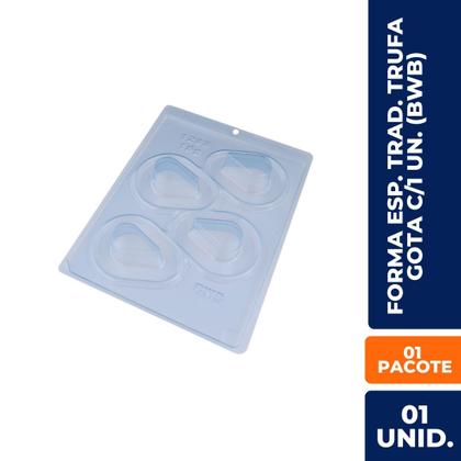 Imagem de Forma para Trufa Formato Gota BWB Chocolate Artesanal, Bombons Recheados e Doces Finos 1 Un.