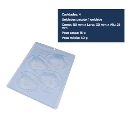 Imagem de Forma para Trufa Formato Gota BWB Chocolate Artesanal, Bombons Recheados e Doces Finos 1 Un.