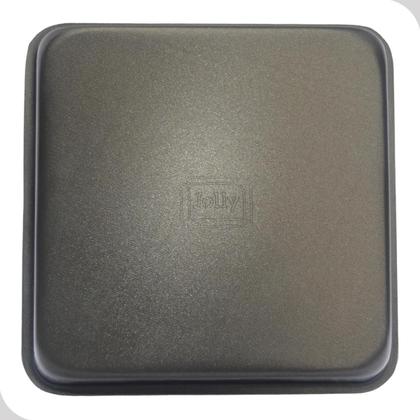 Imagem de Forma Quadrada Antiaderente Assadeira Aluminio Preta Funda